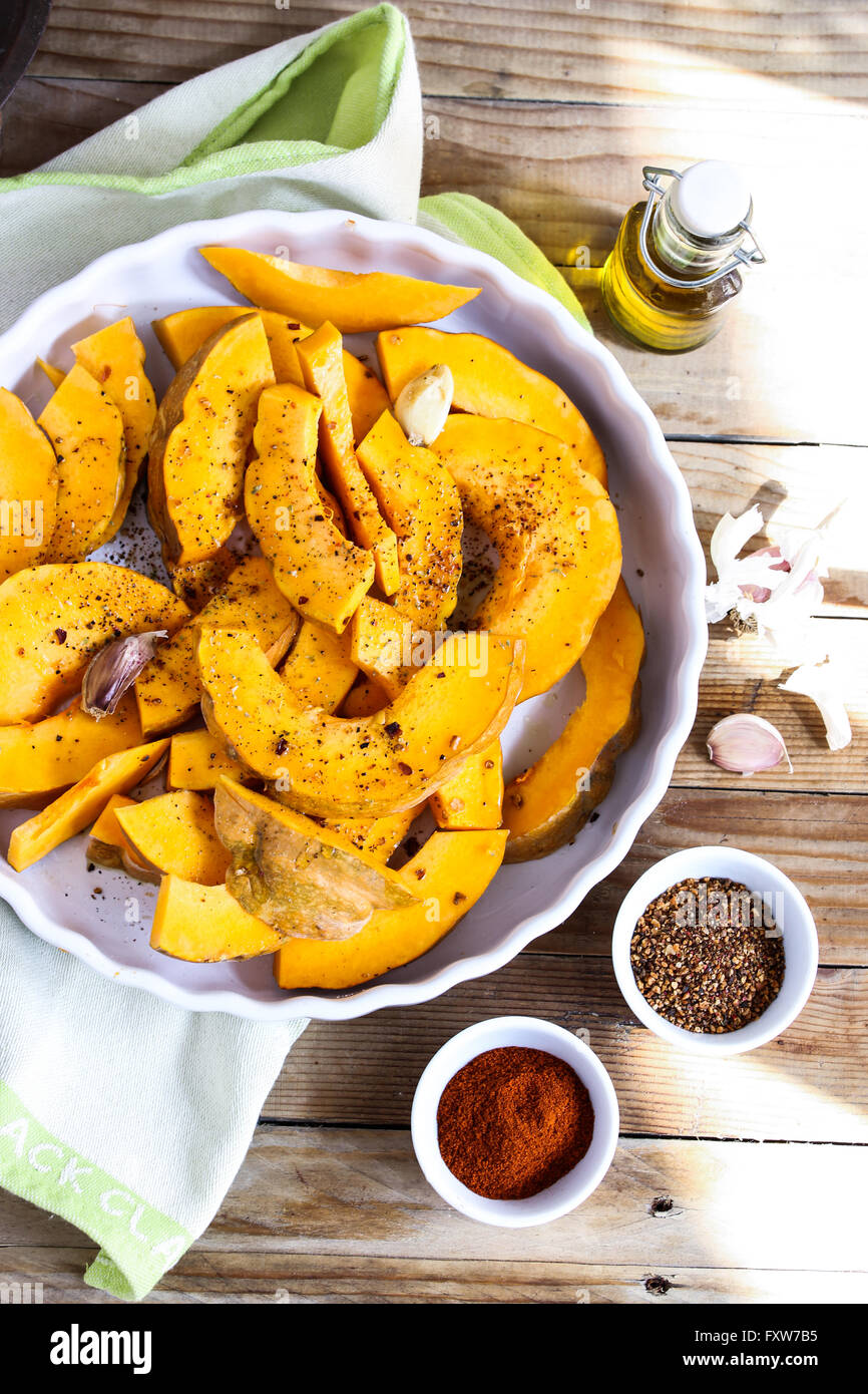 Citrouille et épices Banque D'Images