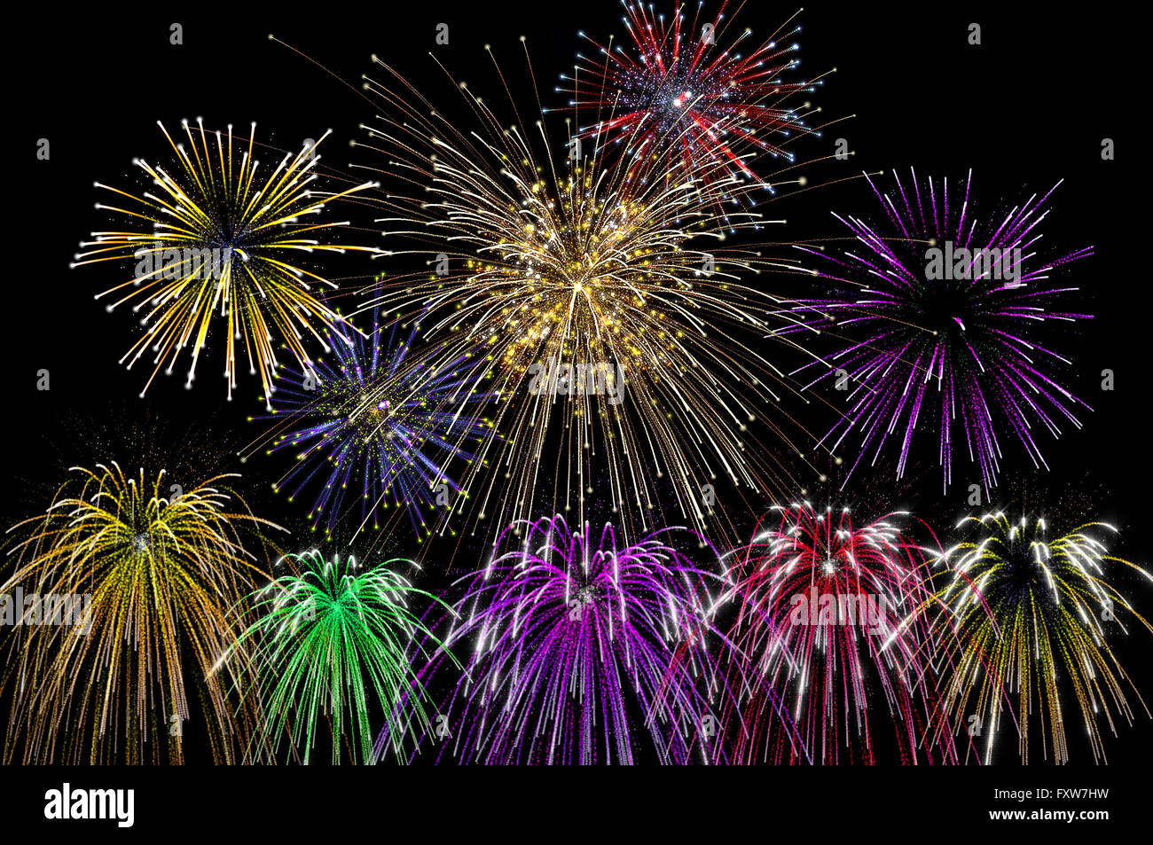 Concours festival fireworks Banque D'Images