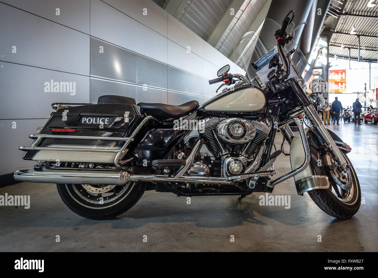 Harley-Davidson FLHR Moto Police, 2008. Banque D'Images