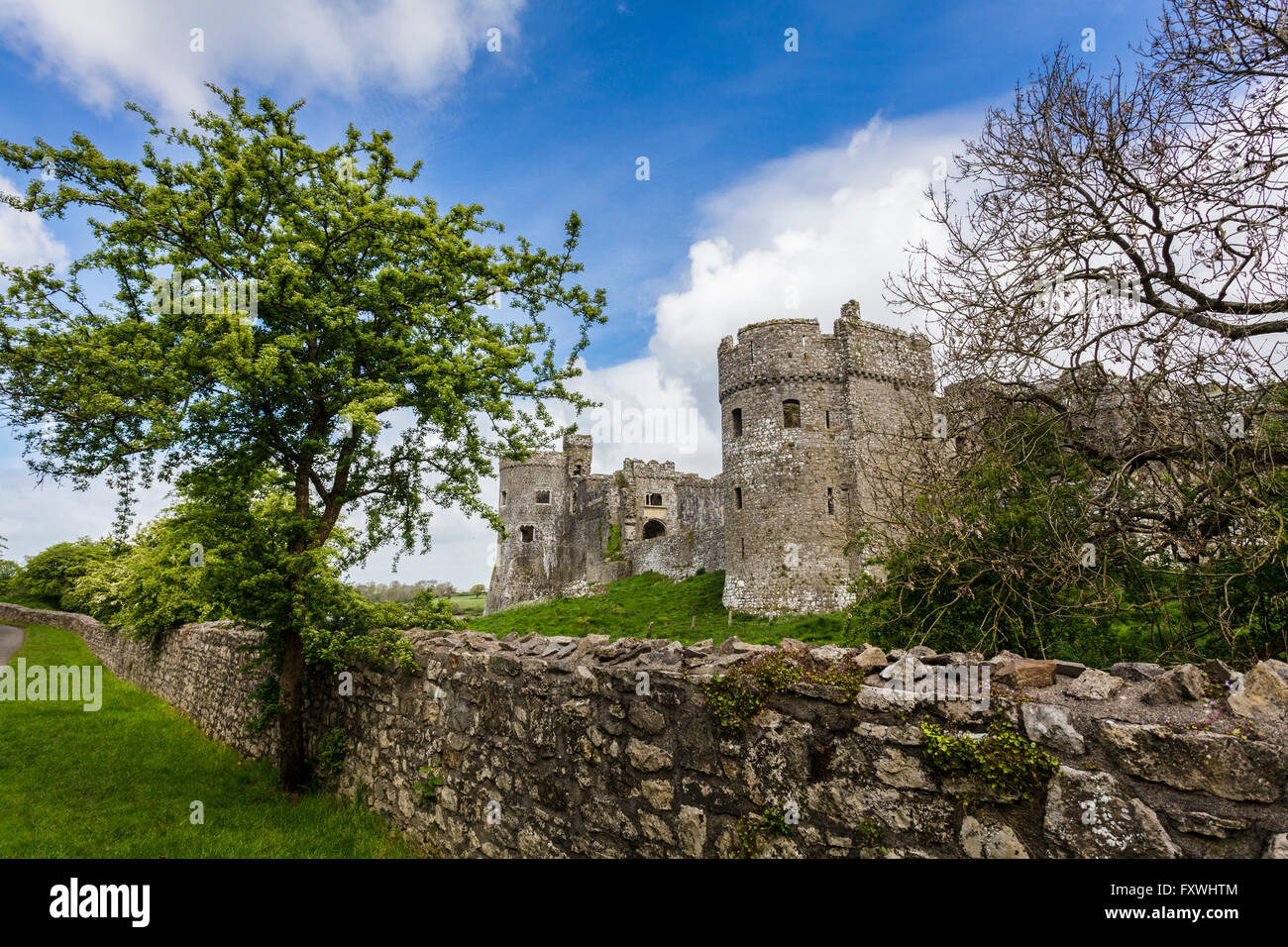 Château de Carew, Carew, Pembrokeshire, Pays de Galles, Royaume-Uni Banque D'Images