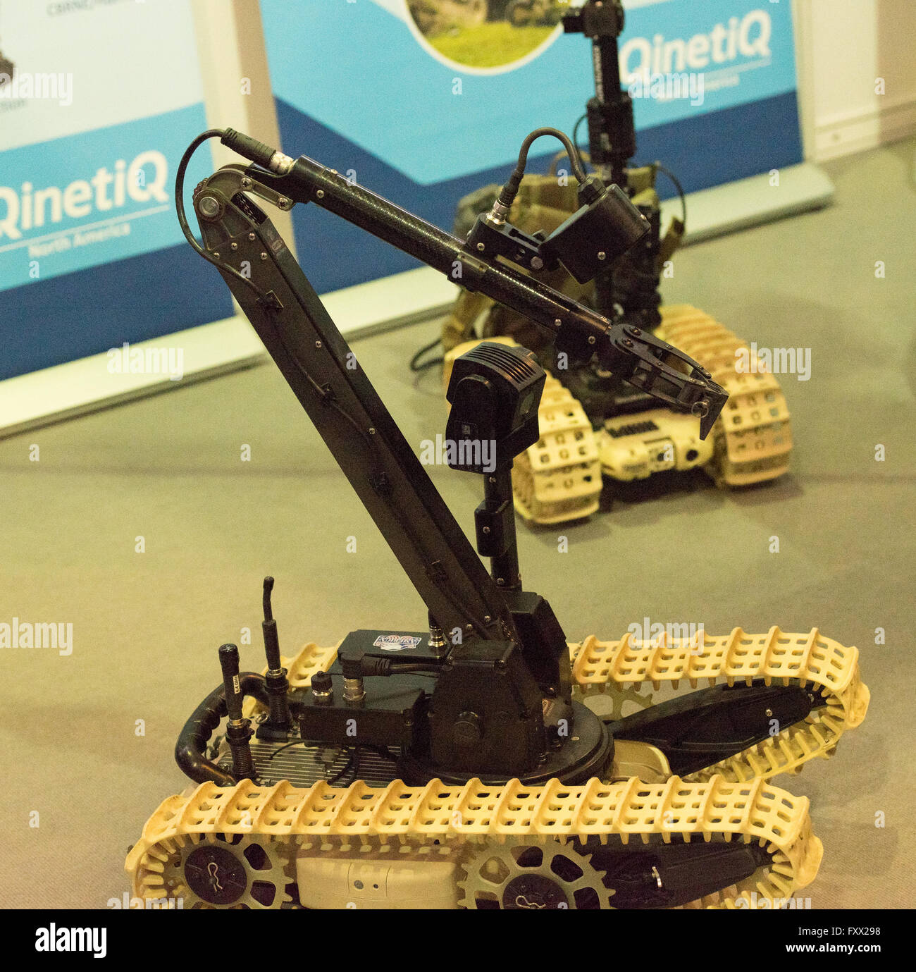 Londres, Royaume-Uni. 19 avril, 2016. Sécurité et lutte contre le terrorisme, l'expo pour le travail du robot IED Crédit : Ian Davidson/Alamy Live News Banque D'Images