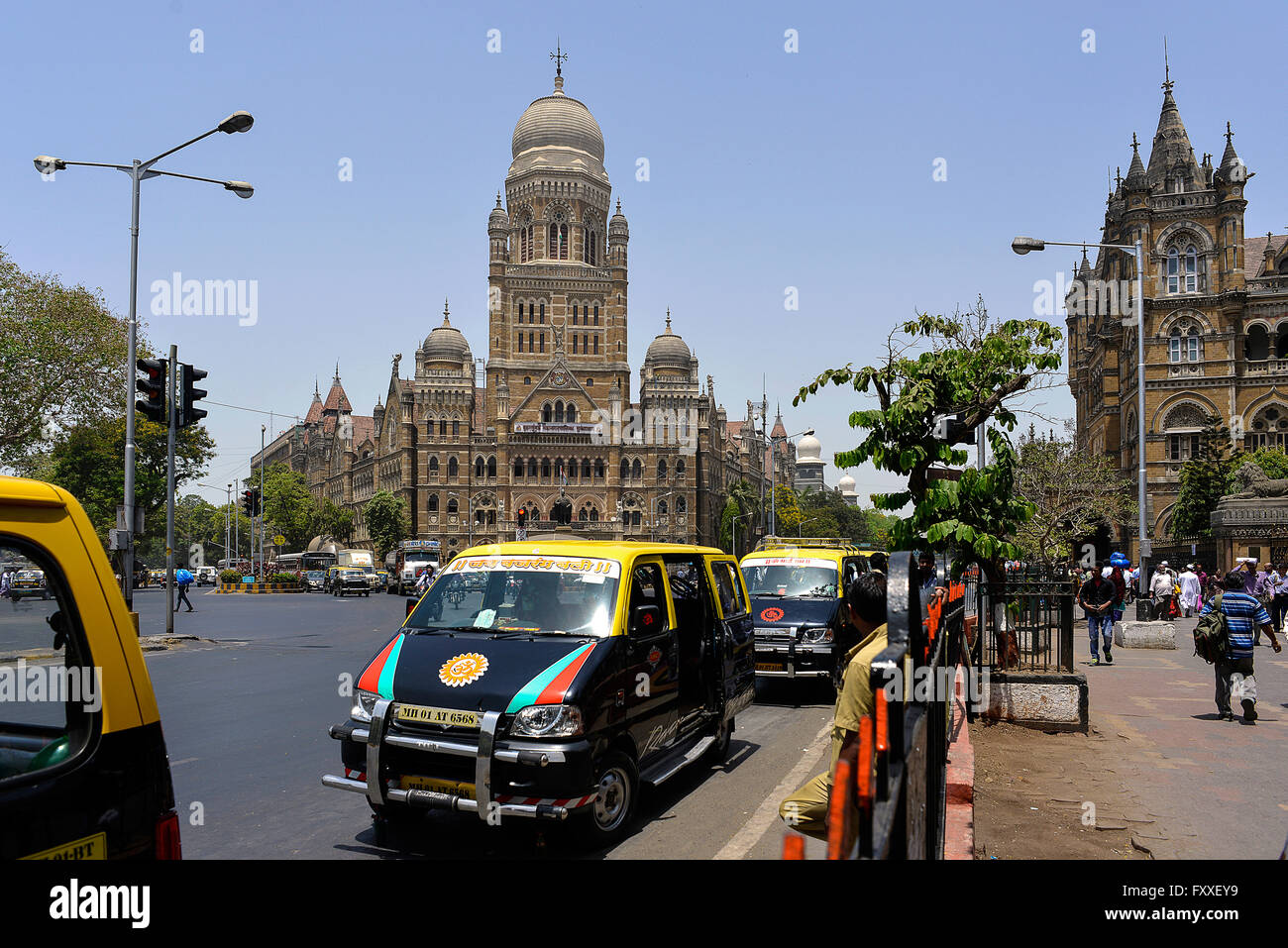 Inde Mumbai Bombay Municipal Corporation Building Banque D'Images