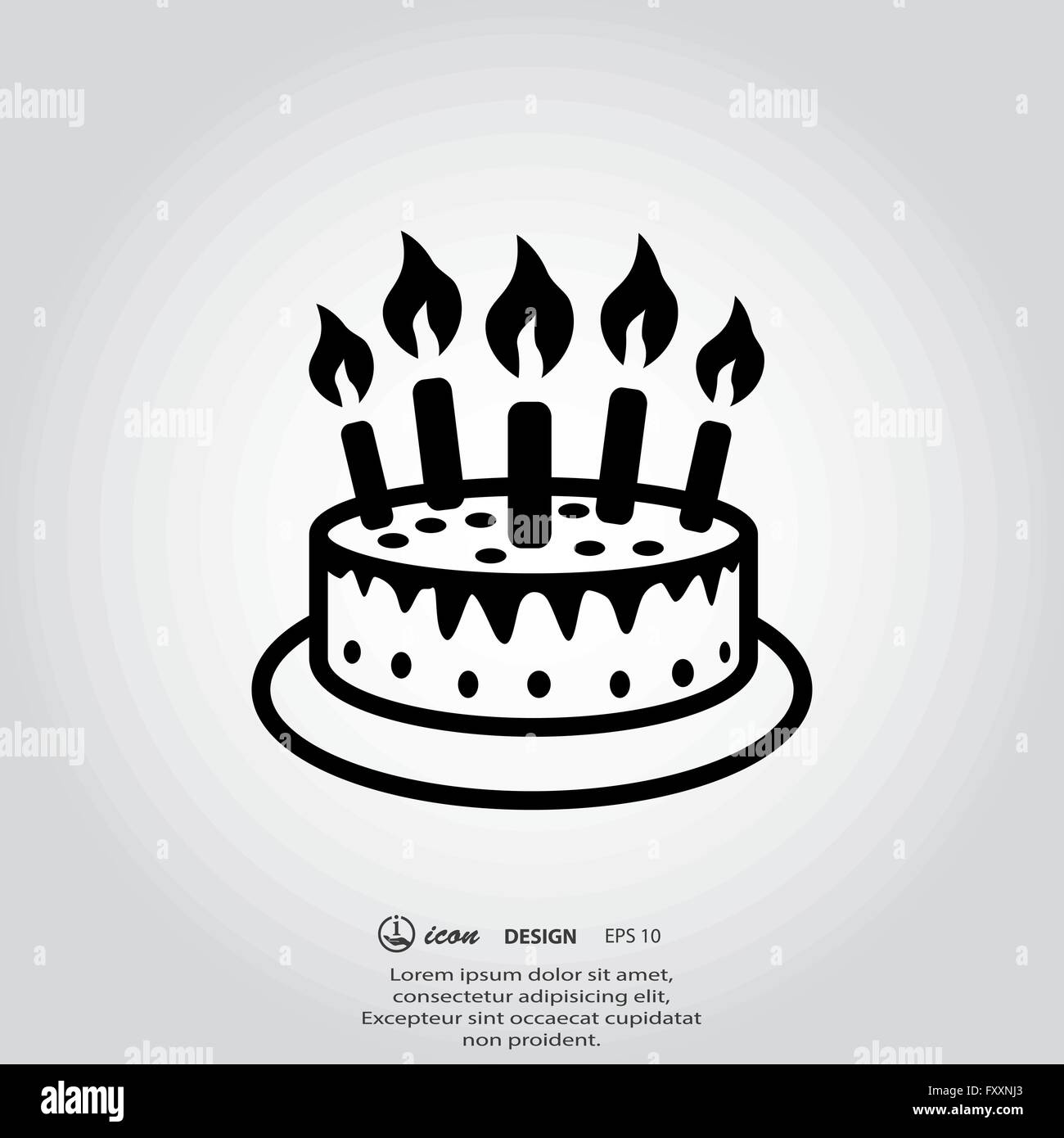 Le Pictogramme De Gateau Image Vectorielle Stock Alamy