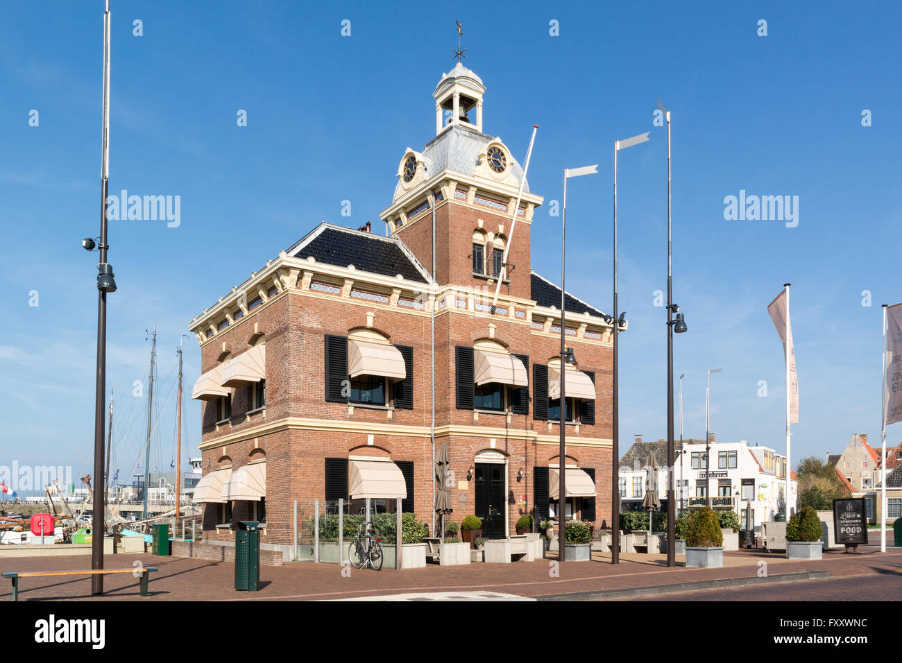 Maison ancienne cour Havenmantsje à Harlingen, Frise, Pays-Bas Banque D'Images