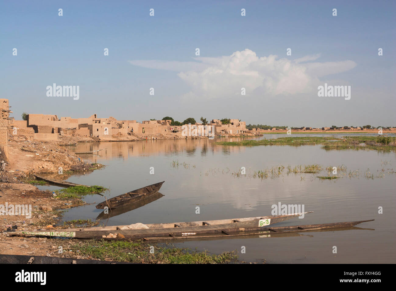 Avis de Djenné, Mali, Afrique Banque D'Images