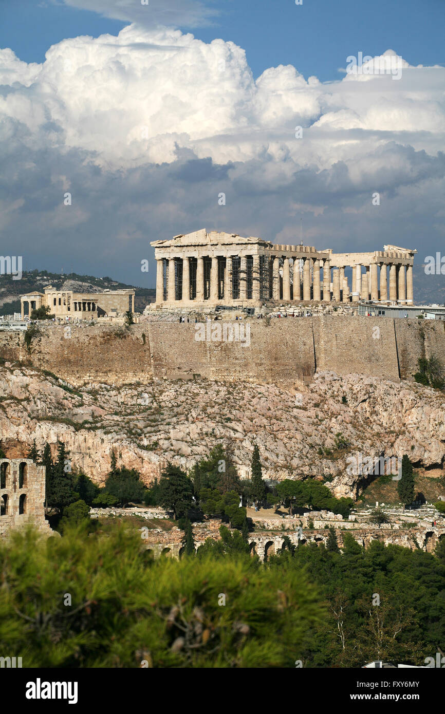 Grèce, Athènes, Acropole Banque D'Images