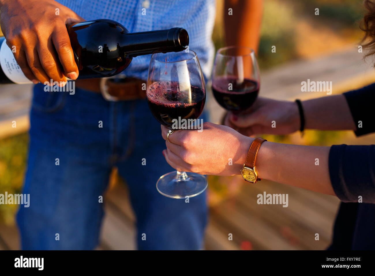 Vin rouge fromage et pain Banque D'Images