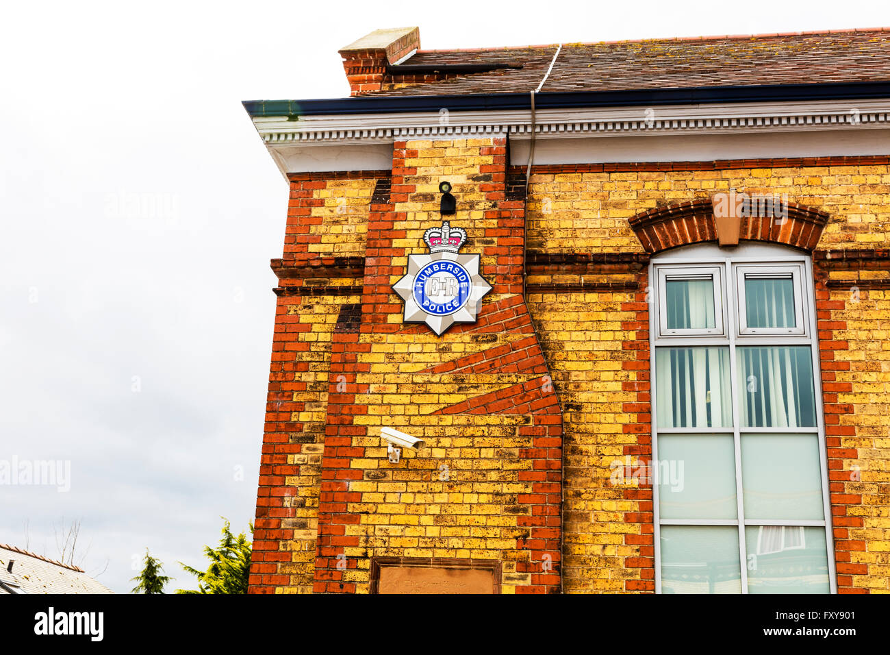 Poste de police Humberside Bridlington signe de police building Yorkshire UK Angleterre town villes Banque D'Images