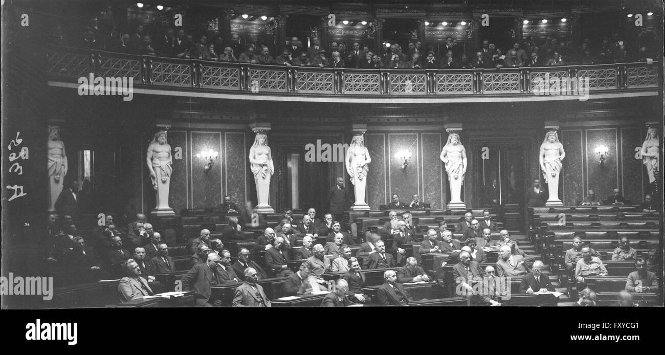 Session des österreichischen Nationalrats am 30.4.1934 Banque D'Images