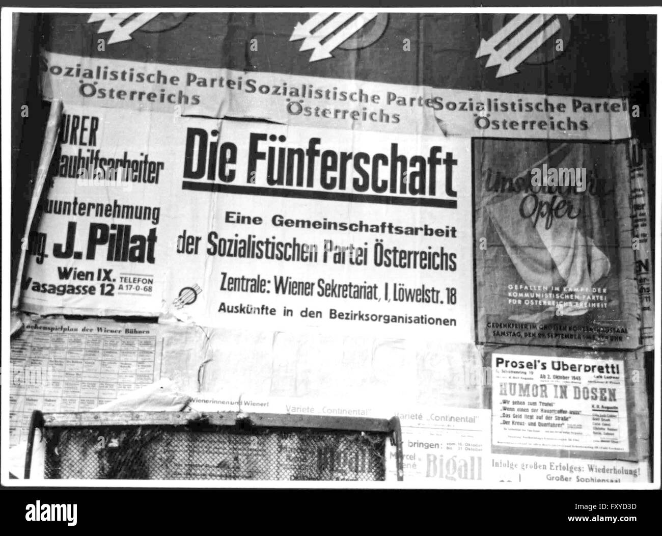 Wahlplakate Banque D'Images