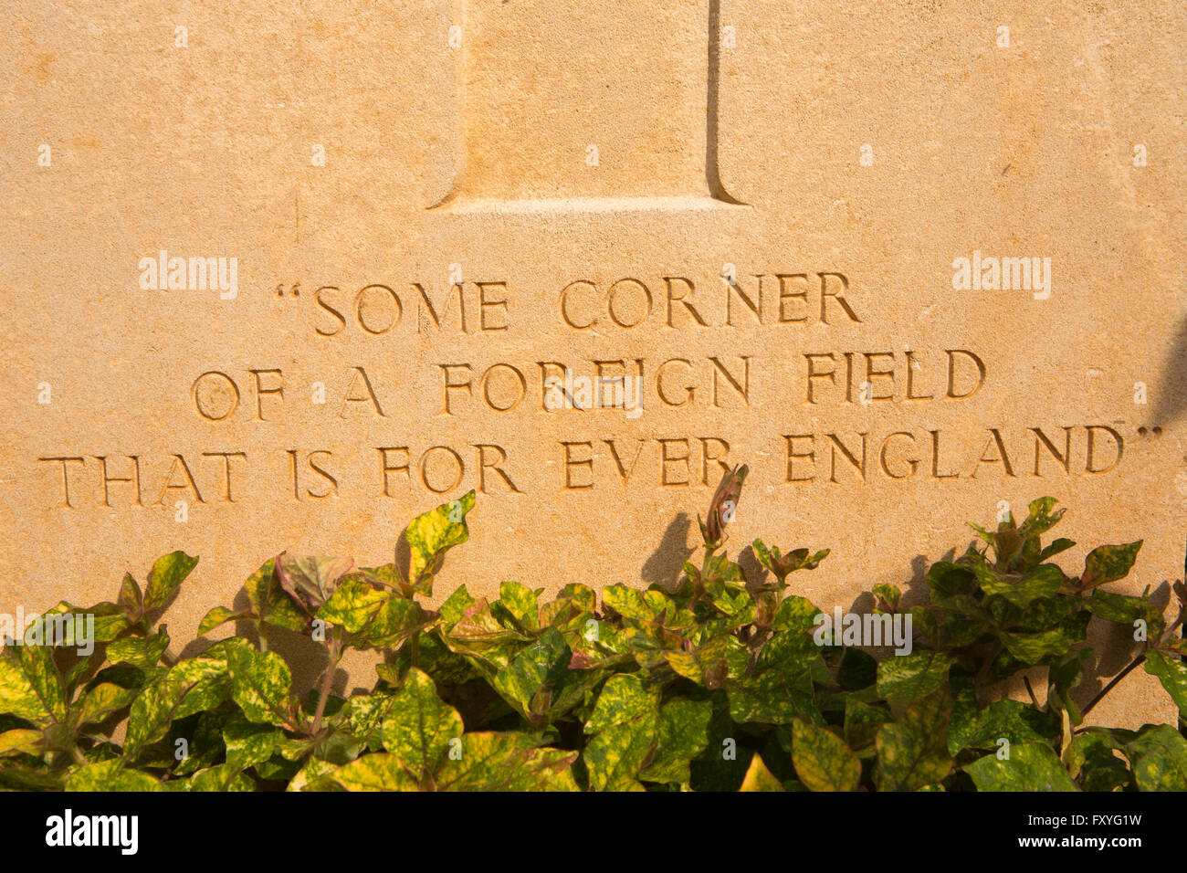 Sri Lanka, Kandy, cimetière de guerre, un coin d'un champ à l'étranger, à jamais l'Angleterre Banque D'Images
