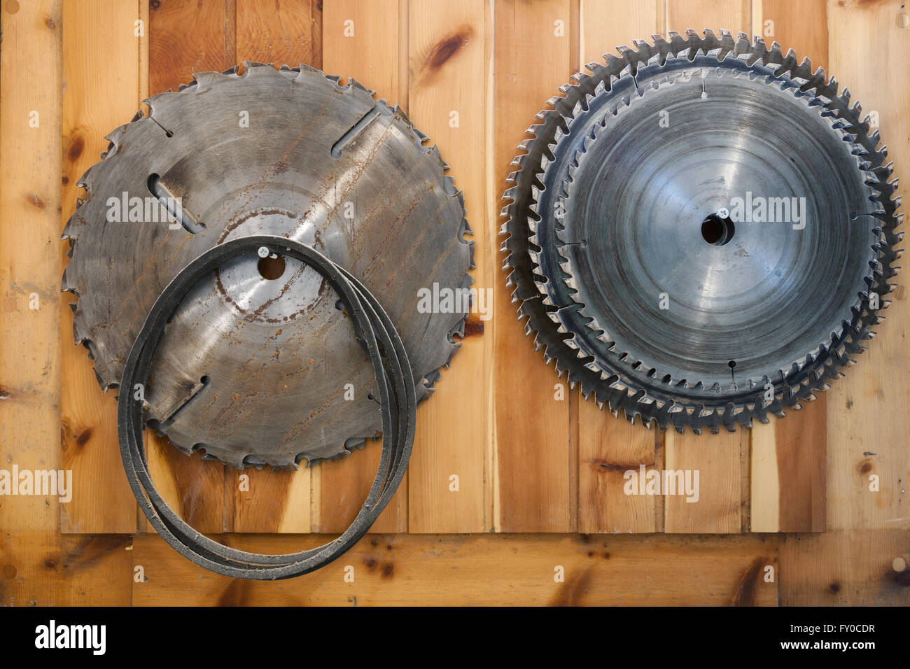 lames de scie Banque D'Images