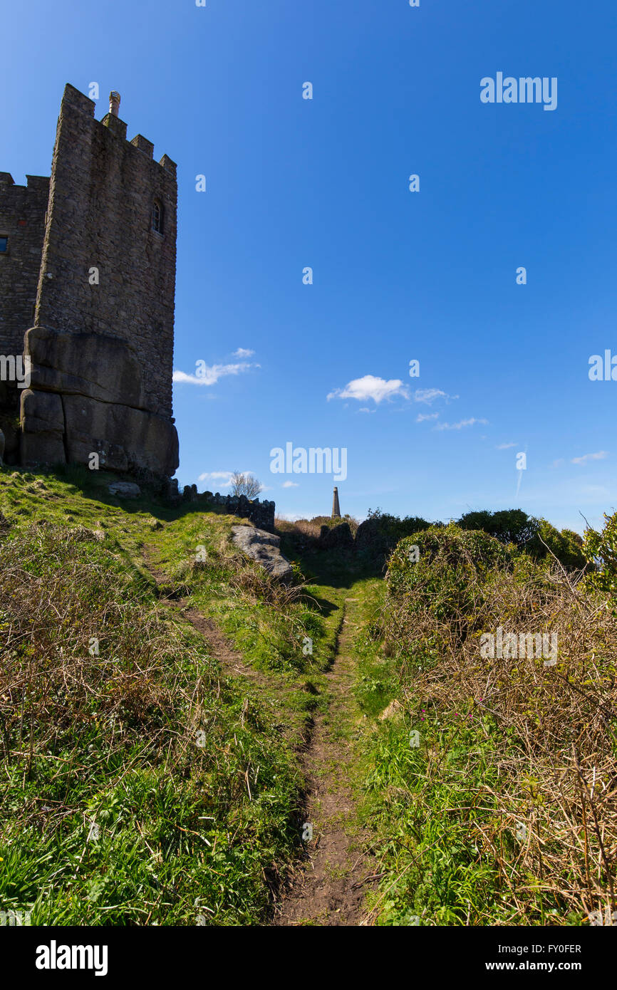 Carn Brea, Redruth, Cornwall, Angleterre Banque D'Images