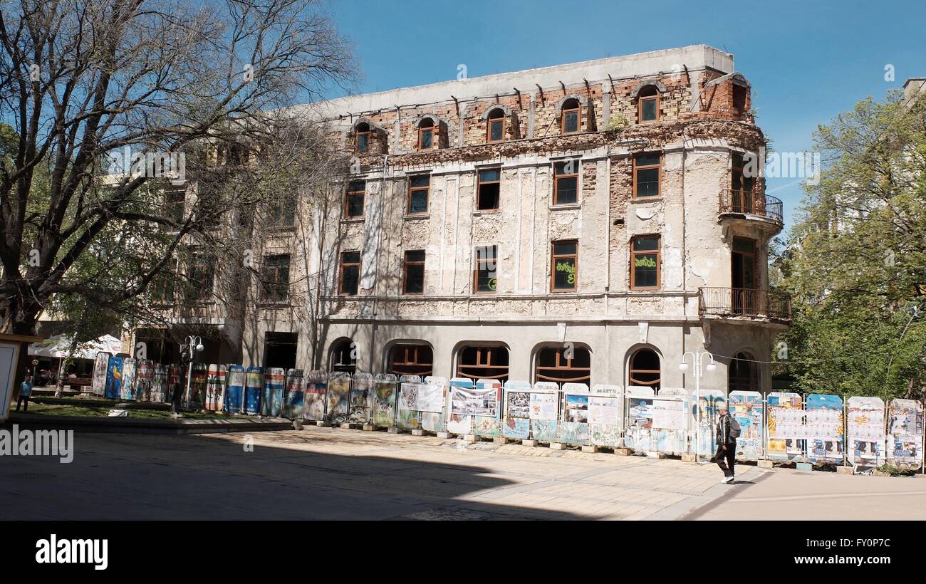 Travail de développement dans la ville de Dobrich Bulgarie en Europe Banque D'Images