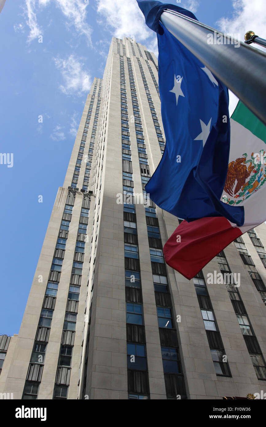 Le Rockefeller Center, mi Manhattan NYC Banque D'Images