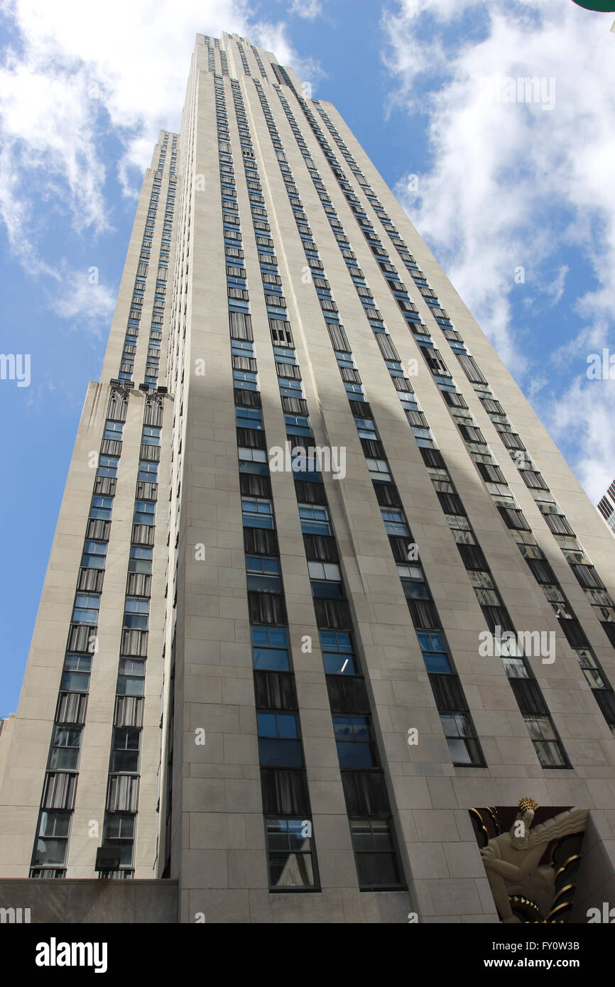 Le Rockefeller Center, mi Manhattan NYC Banque D'Images