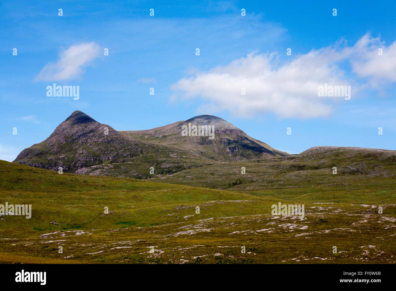 De premier plan cul Mor Knockan Crag Assynt Ecosse Banque D'Images