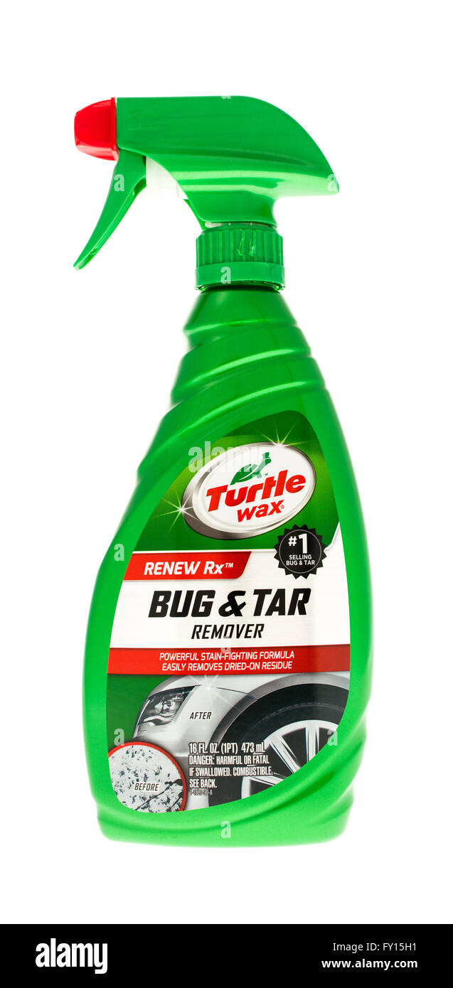 Winneconne, WI - 15 mai 2015 : Bouteille de Turtle Wax Bug and Tar Remover pour utilisation sur les automobiles. Banque D'Images