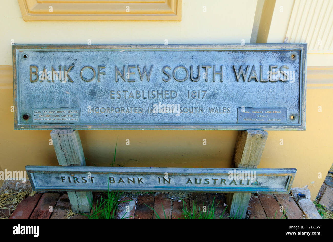 Bank of New South Wales, 1817, première banque en Australie, Millthorpe, New South Wales, Australie Banque D'Images
