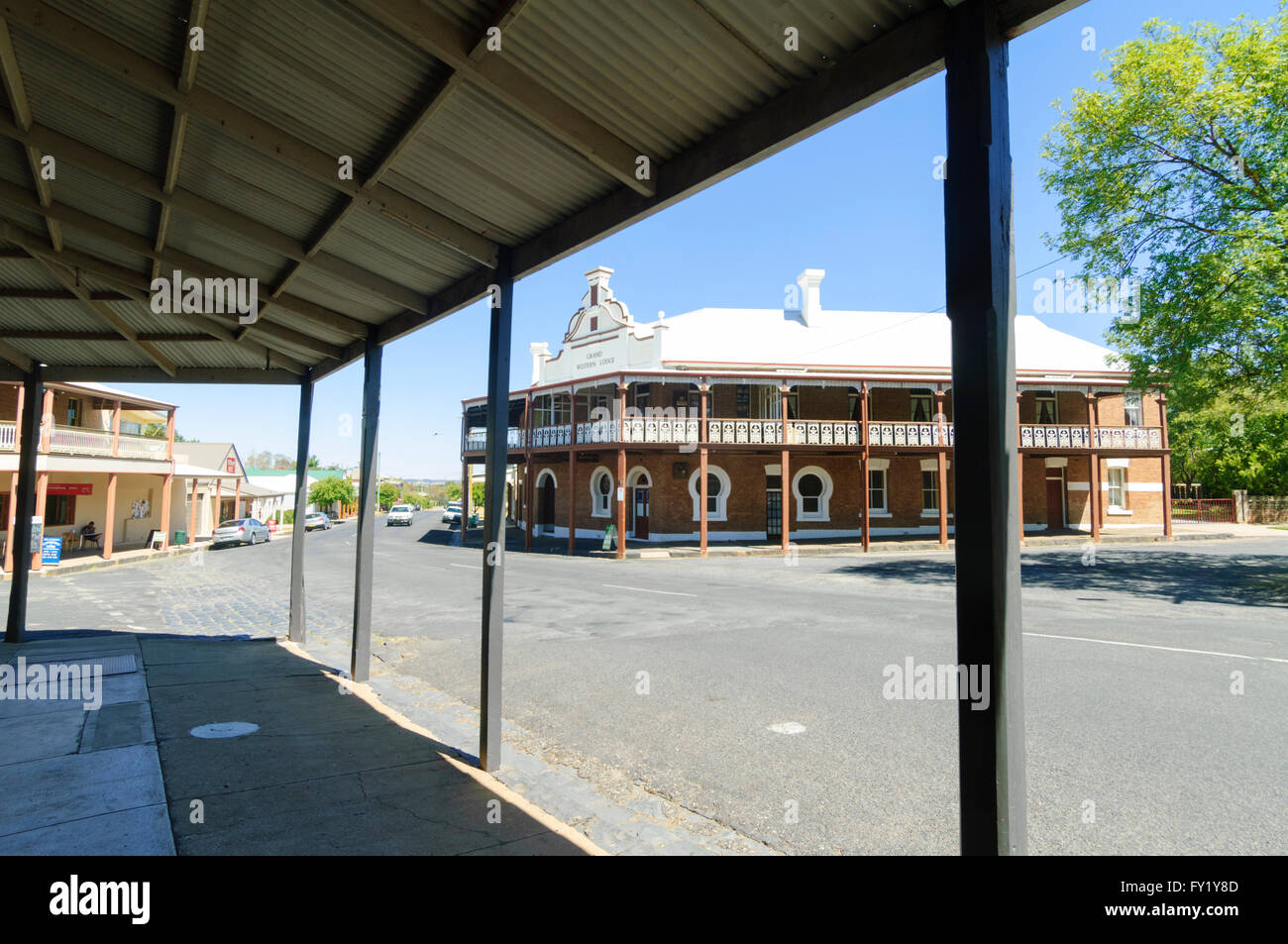 Grand Western Lodge Bâtiment historique, Millthorpe, New South Wales, NSW, Australie Banque D'Images