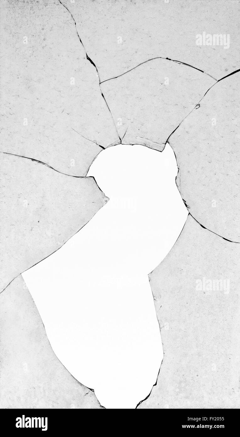 Sale vieille fenêtre cassée Banque D'Images