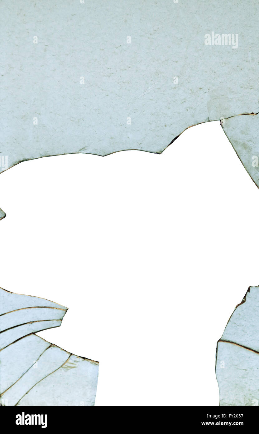 Fenêtre cassée Banque D'Images