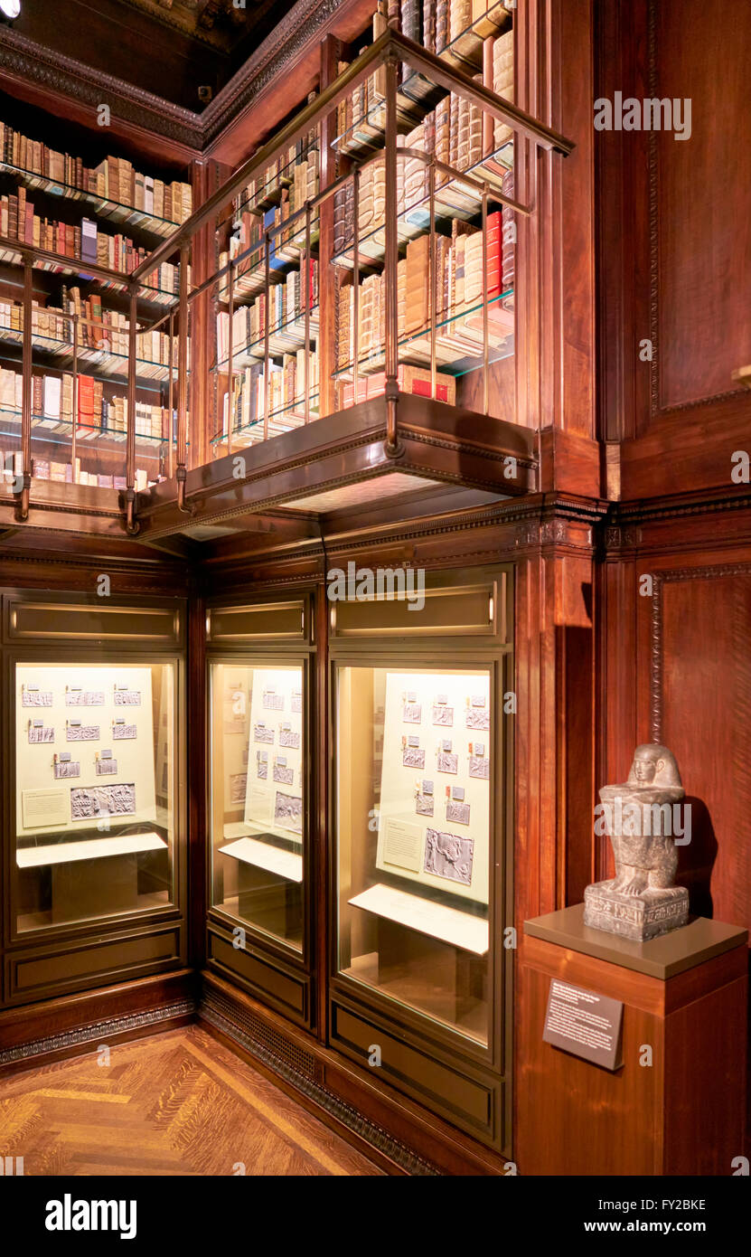 Les intérieurs de la Morgan Library and Museum à New York Banque D'Images