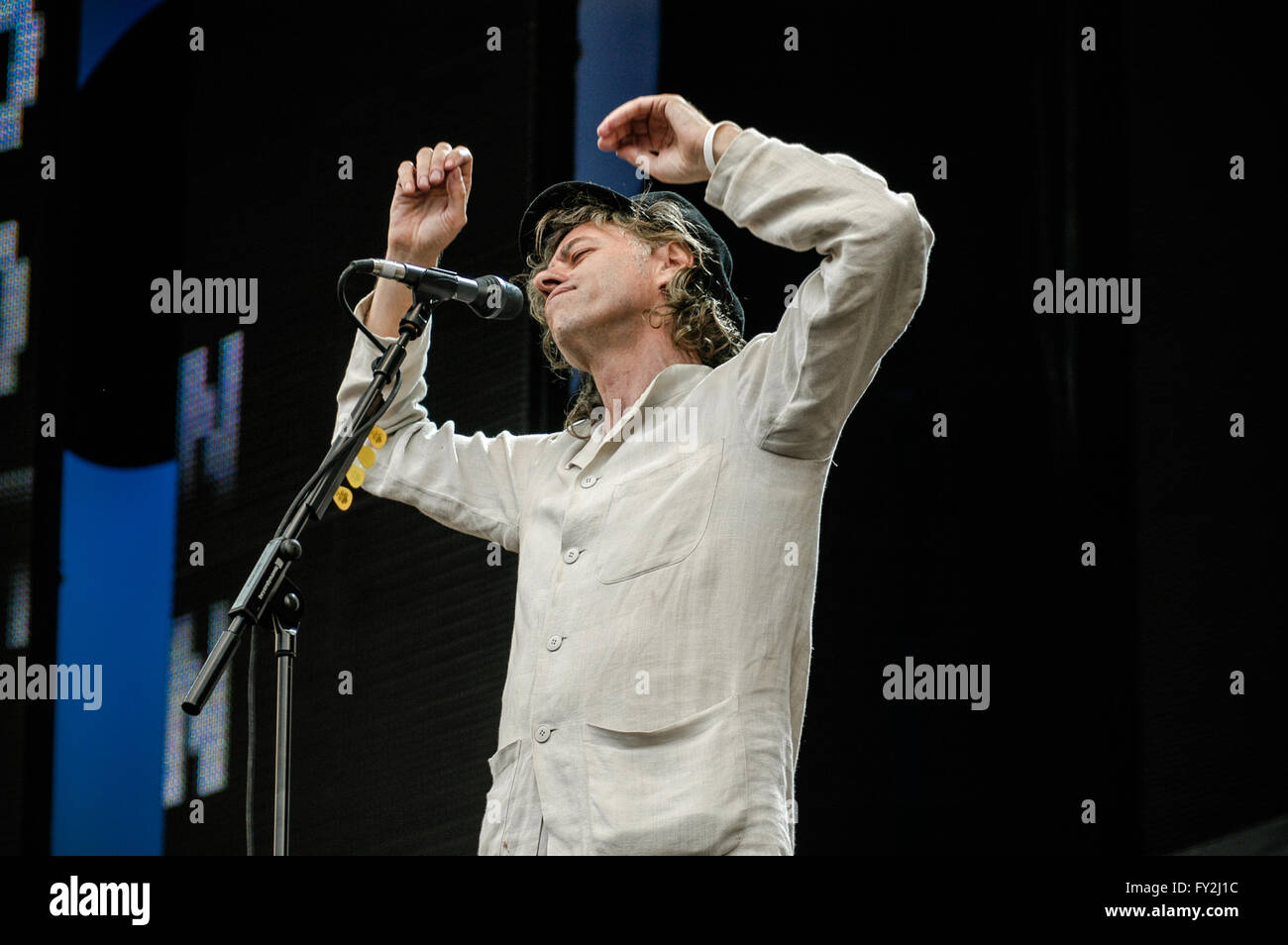 8 Live Hyde Park, Londres. 2 juillet 2005. Bob Gedolf en live. Banque D'Images