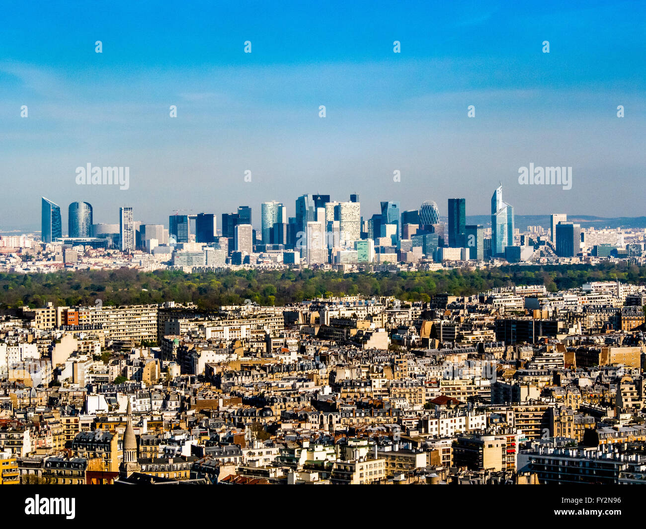 La Défense, quartier des affaires, Paris, France. Banque D'Images