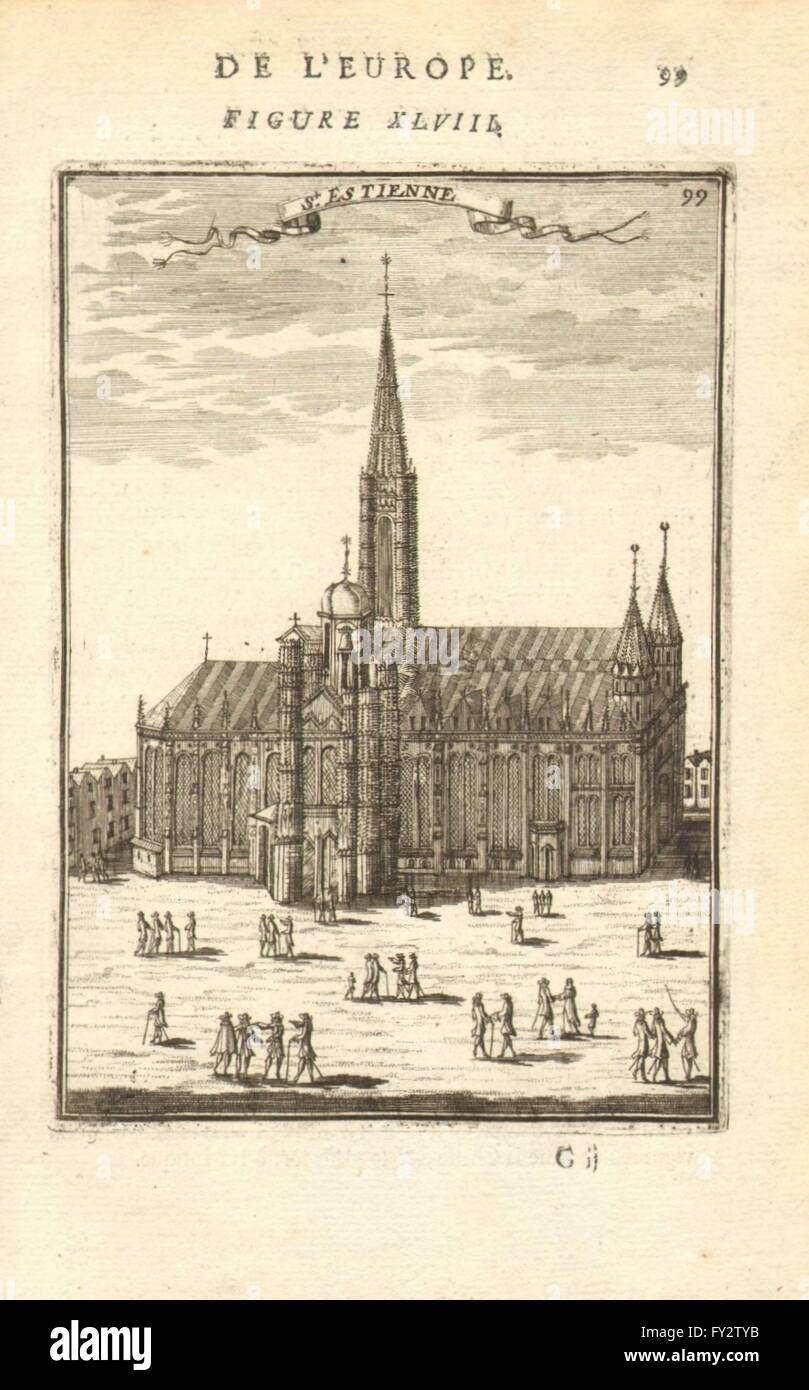 Vienne : Cathédrale de St Etienne (Stephansdom) 'St Estienne'. MALLET, 1683 Banque D'Images