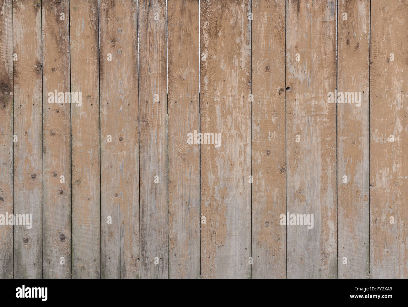 Clôture en bois brun vieilli. Photo de structure en bois. Banque D'Images