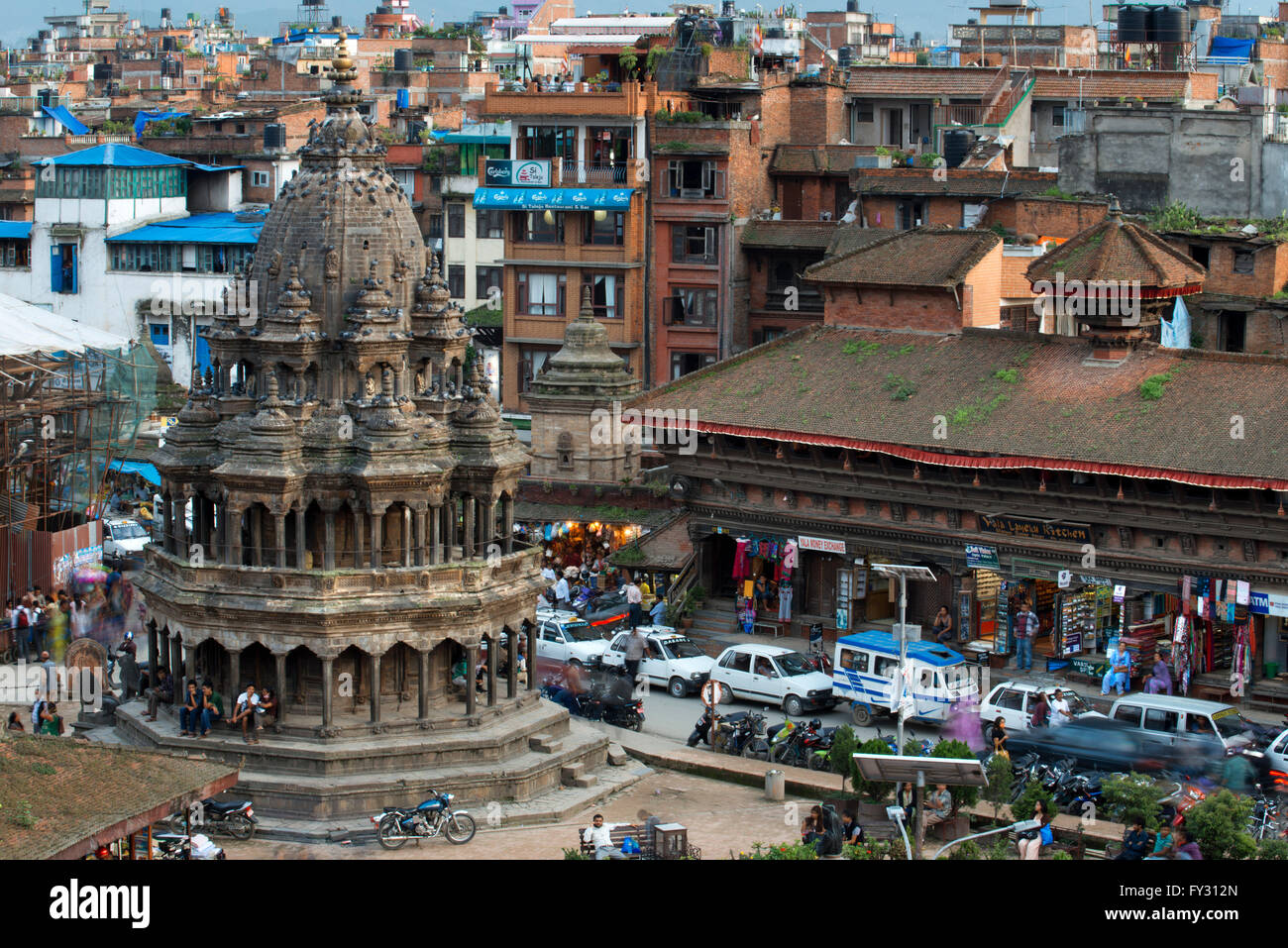 Temples et pagodes de Patan Durbar Square, Katmandou, Népal. Banque D'Images