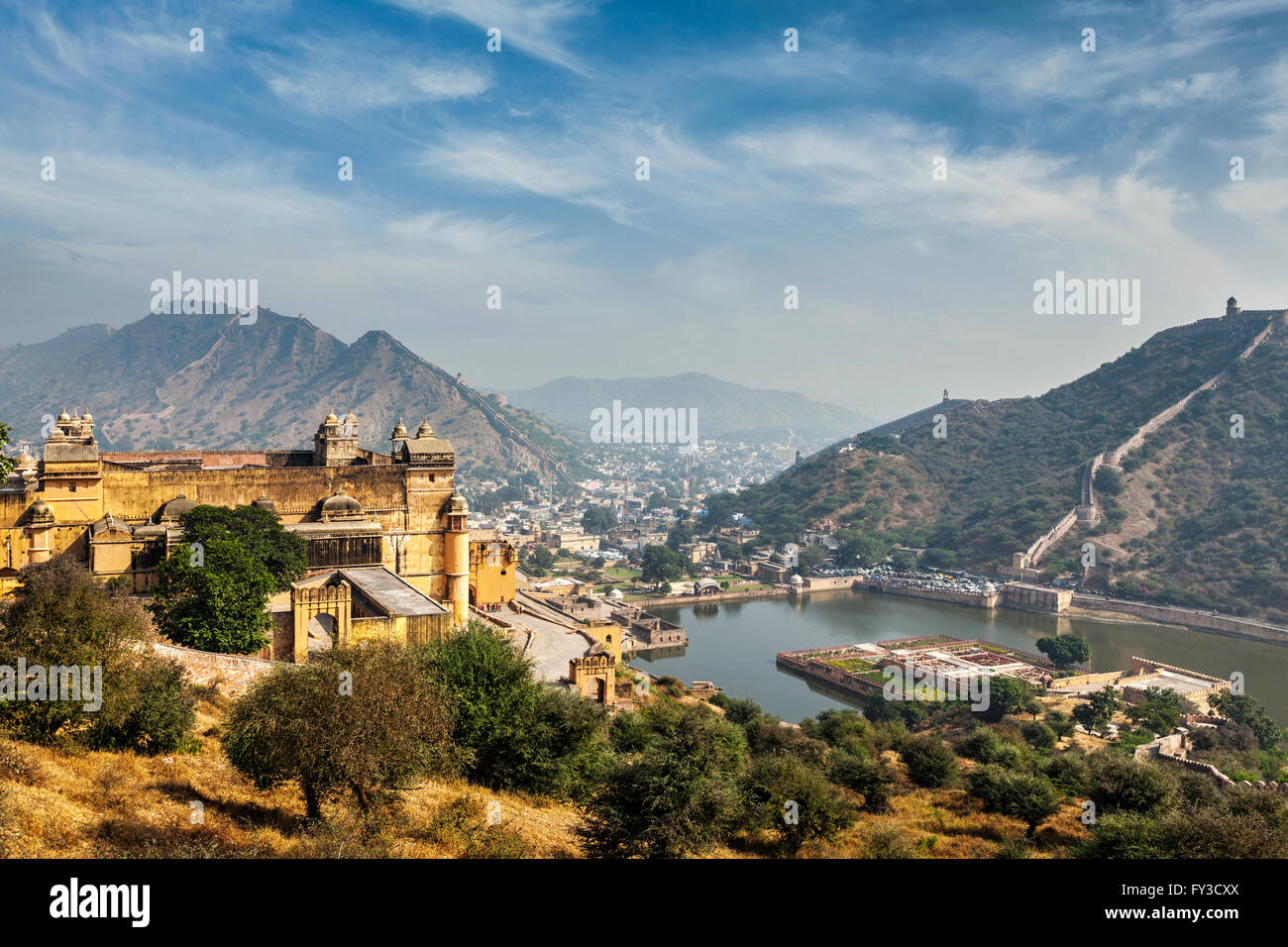 Amer aka fort Amber, Rajasthan, Inde Banque D'Images