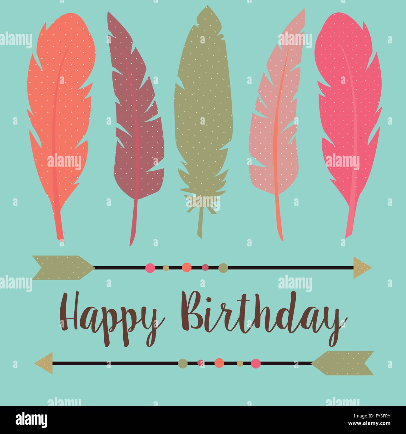 Joyeux Anniversaire En Style Boho Avec Des Plumes Et Des Fleches Sur Un Fond Bleu Image Vectorielle Stock Alamy Joyeux Anniversaire En Style Boho Avec Des Plumes Et Des Fleches Sur Un Fond Bleu Image Vectorielle Stock Alamy
