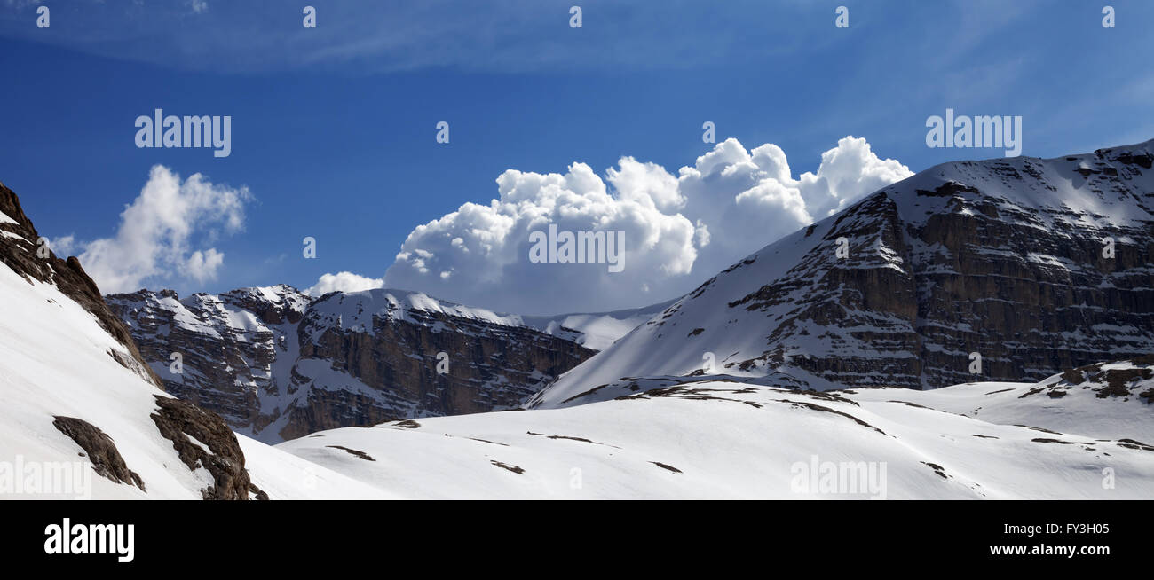 Vue panoramique sur les montagnes à nice 24. La Turquie, Monts Taurus centrale, Aladaglar (Anti-Taurus) vue de plateau Edigel Banque D'Images