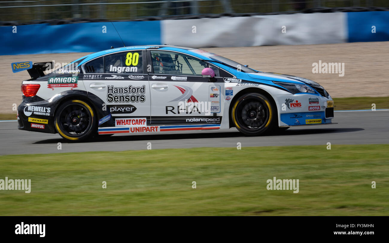 Tom Ingram Dunlop MSA British Touring Car Championship, Donington Park 2016 Banque D'Images