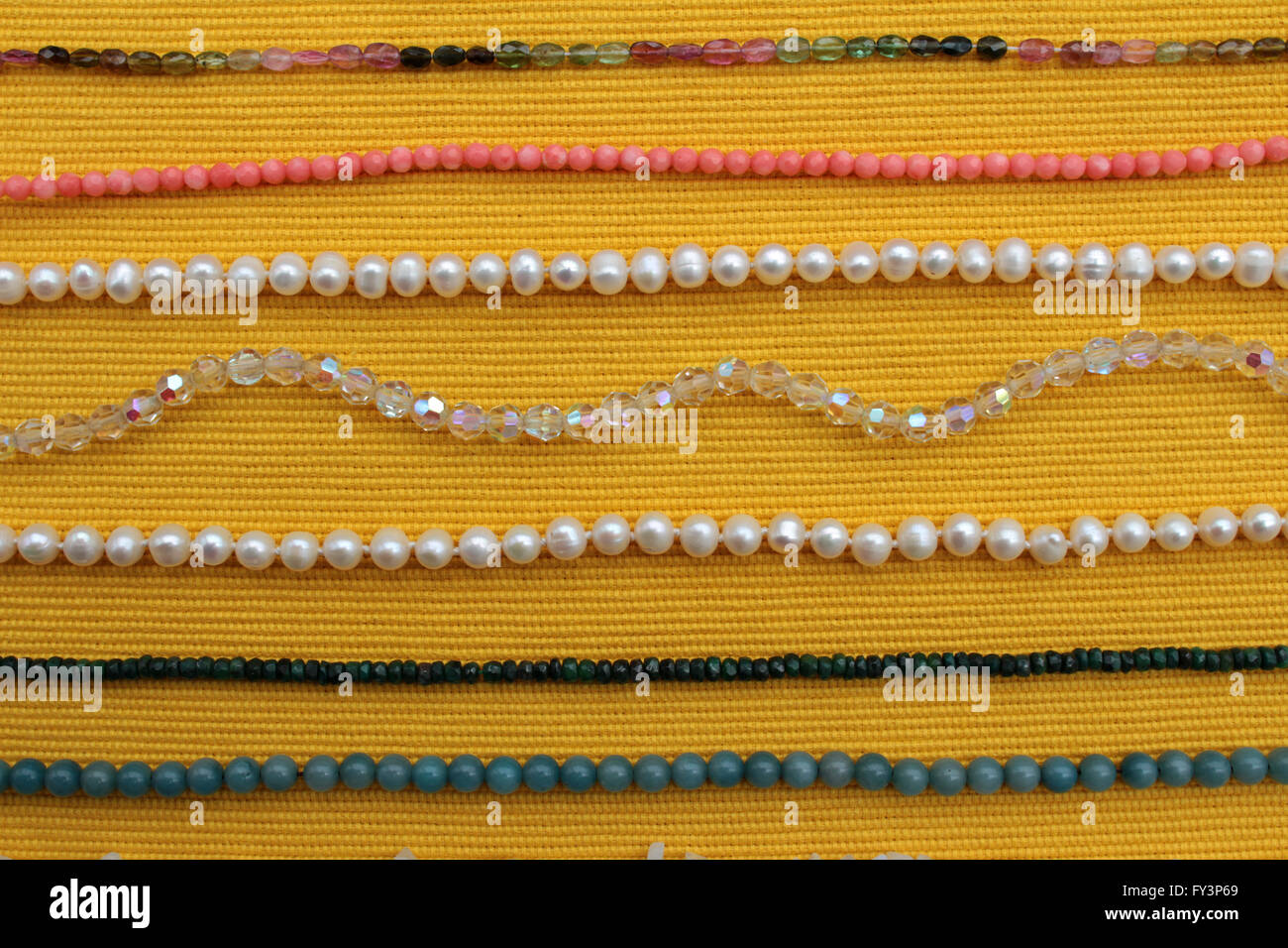 Perles multicolores Banque D'Images