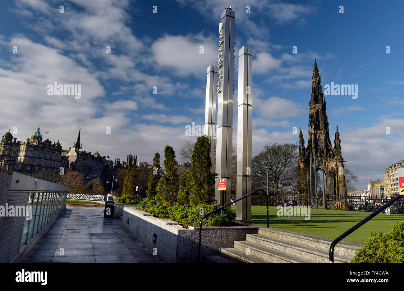 Scott Monument, Édimbourg, Écosse. Banque D'Images