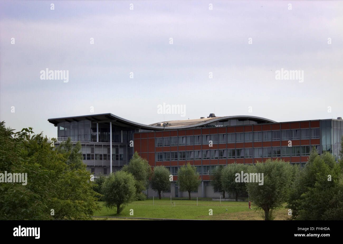 Institut Max Planck de physique des plasmas à Greifswald, Mecklenburg-Vorpommern, Allemagne. Un réacteur d'essai modernes pour la fusion nucléaire Banque D'Images