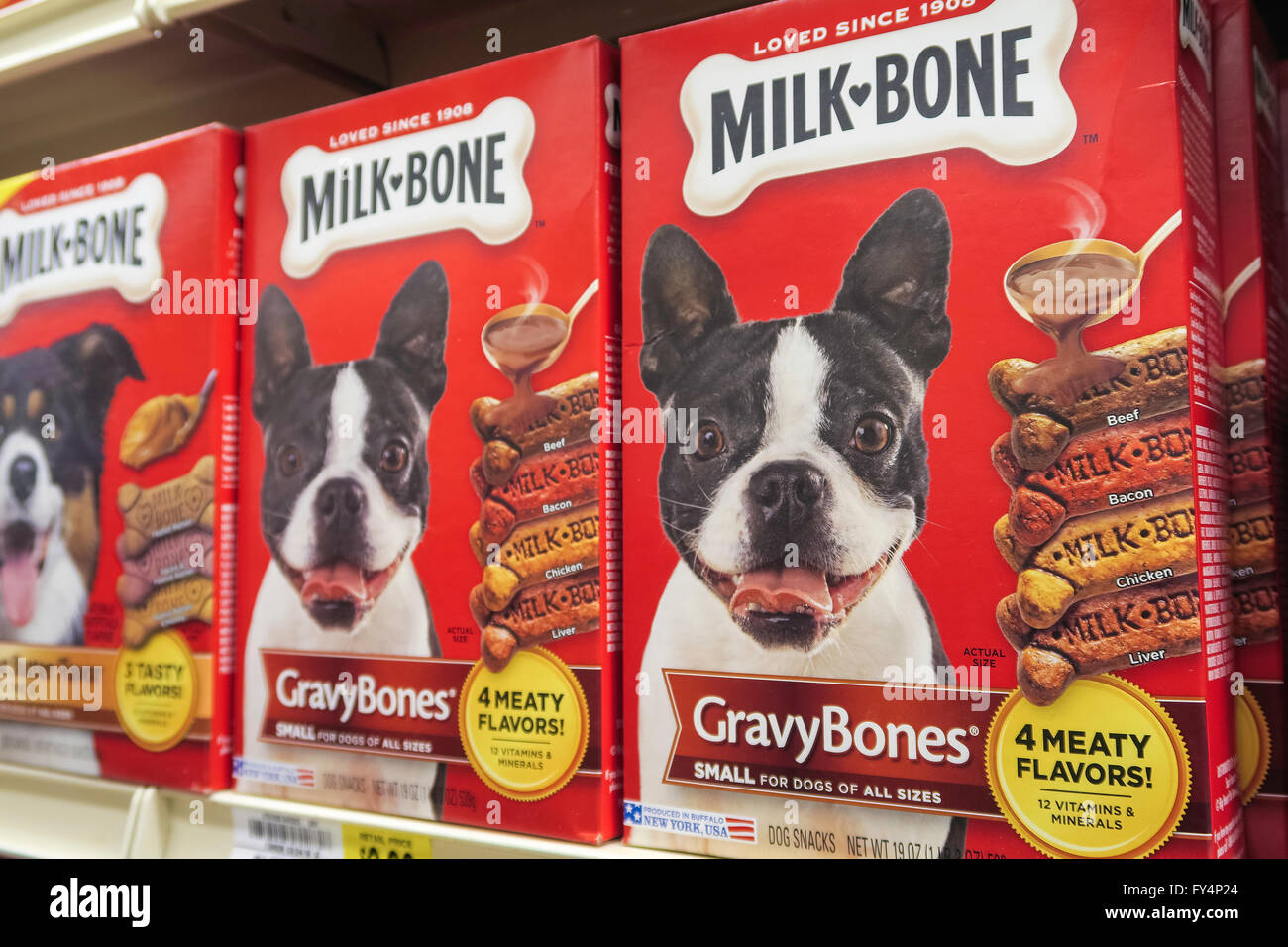 Milk-Bone friandises pour chiens, de l'Ife Supermarché, Doylestown, PA, USA Banque D'Images