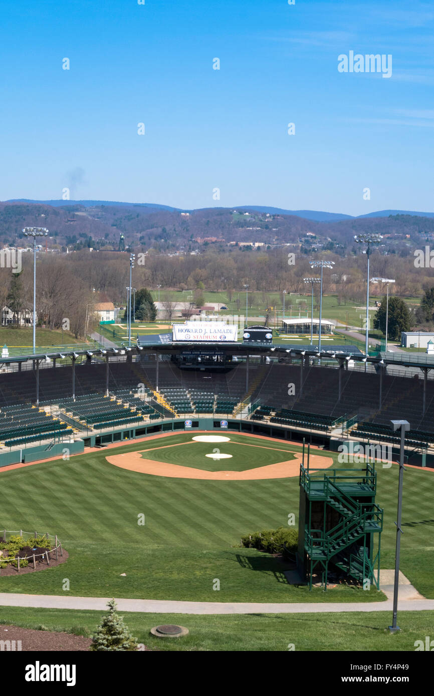 La petite ligue de baseball et softball Siège International, Williamsport, en Pennsylvanie, USA Banque D'Images