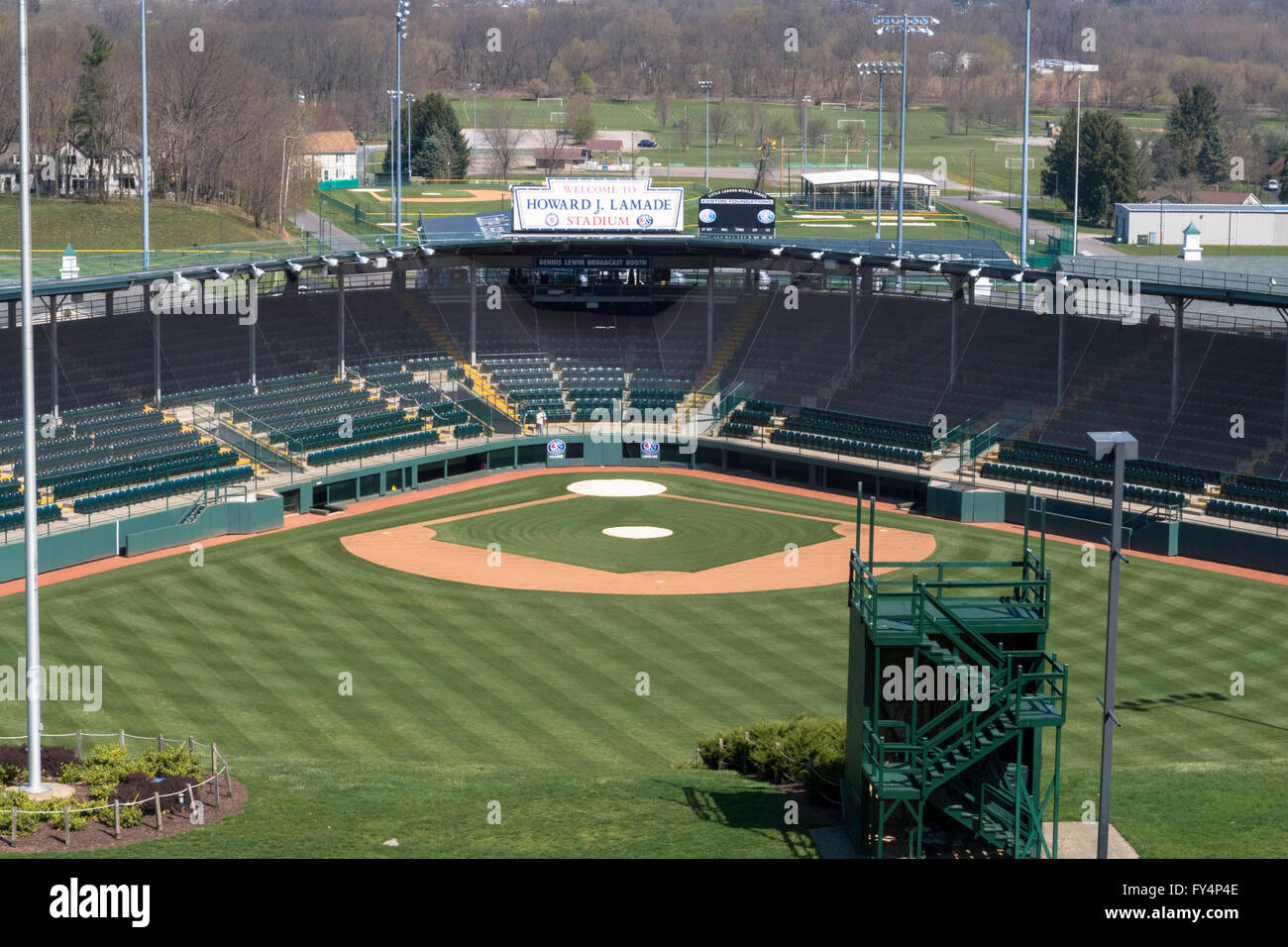 La petite ligue de baseball et softball Siège International, Williamsport, en Pennsylvanie, USA Banque D'Images