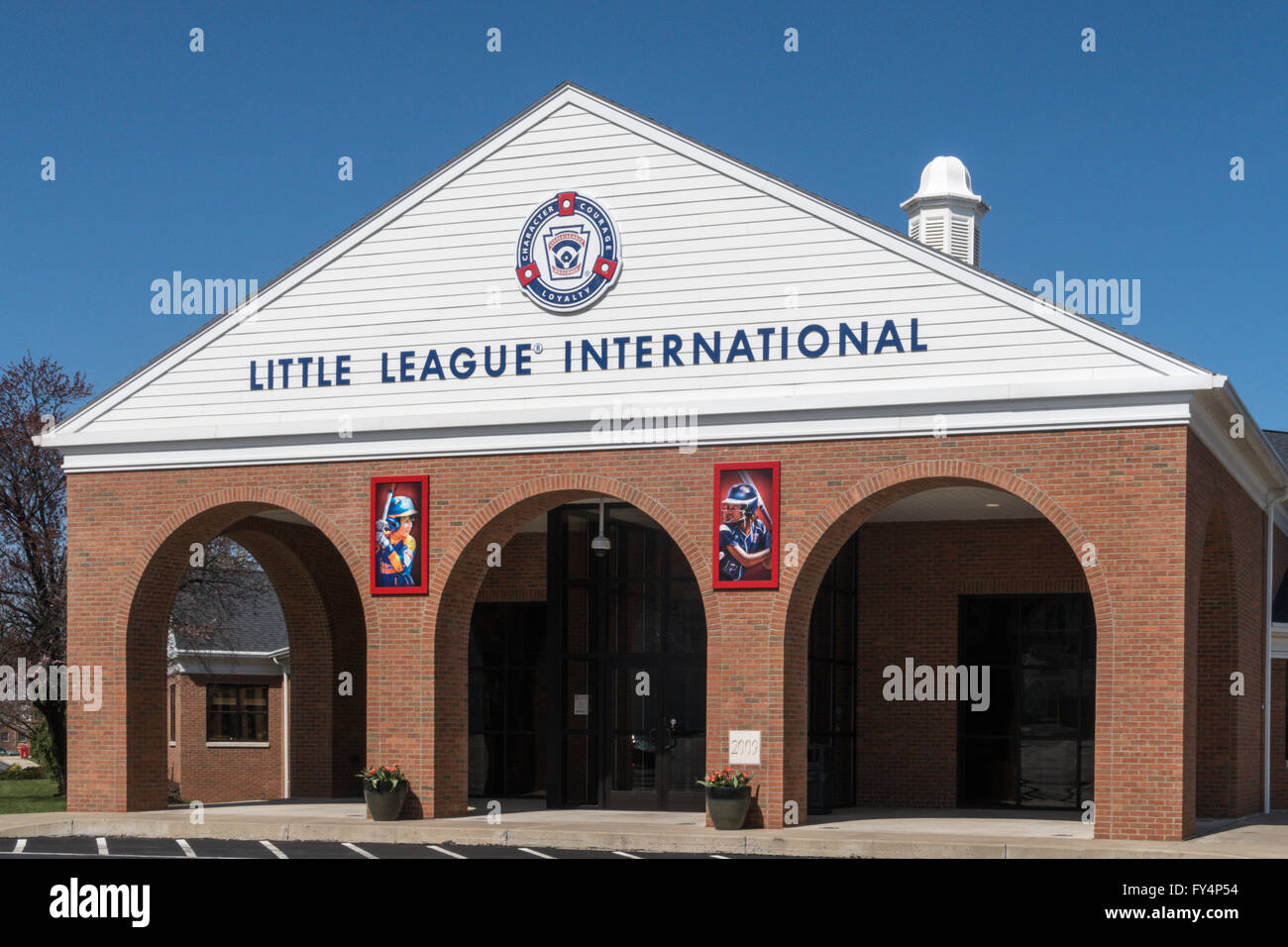 La petite ligue de baseball et softball Siège International, Williamsport, en Pennsylvanie, USA Banque D'Images