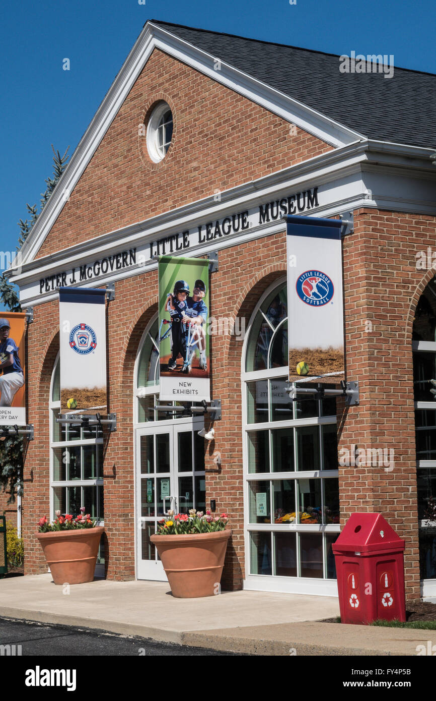 La petite ligue de baseball et softball Siège International, Williamsport, en Pennsylvanie, USA Banque D'Images