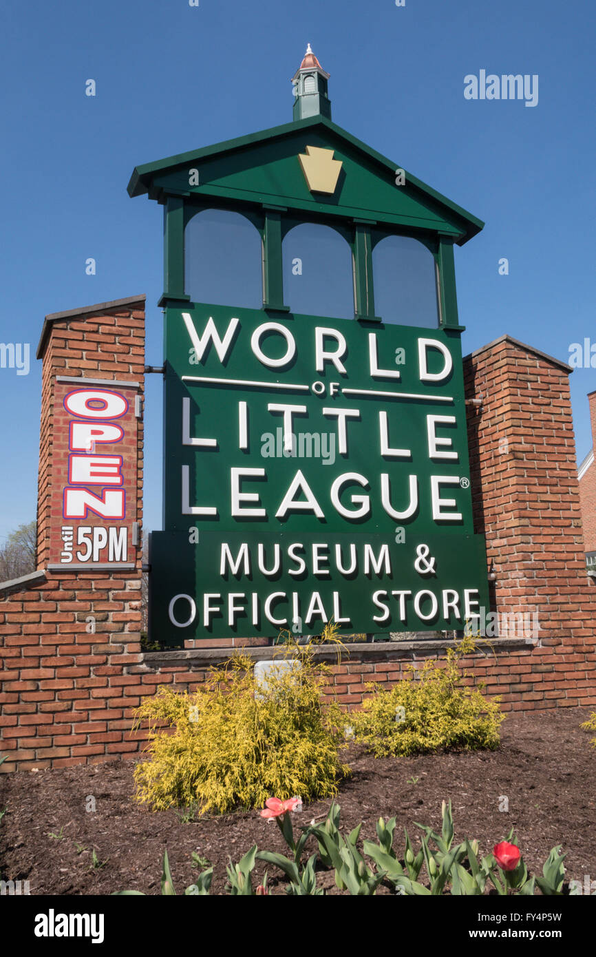 La petite ligue de baseball et softball Siège International, Williamsport, en Pennsylvanie, USA Banque D'Images