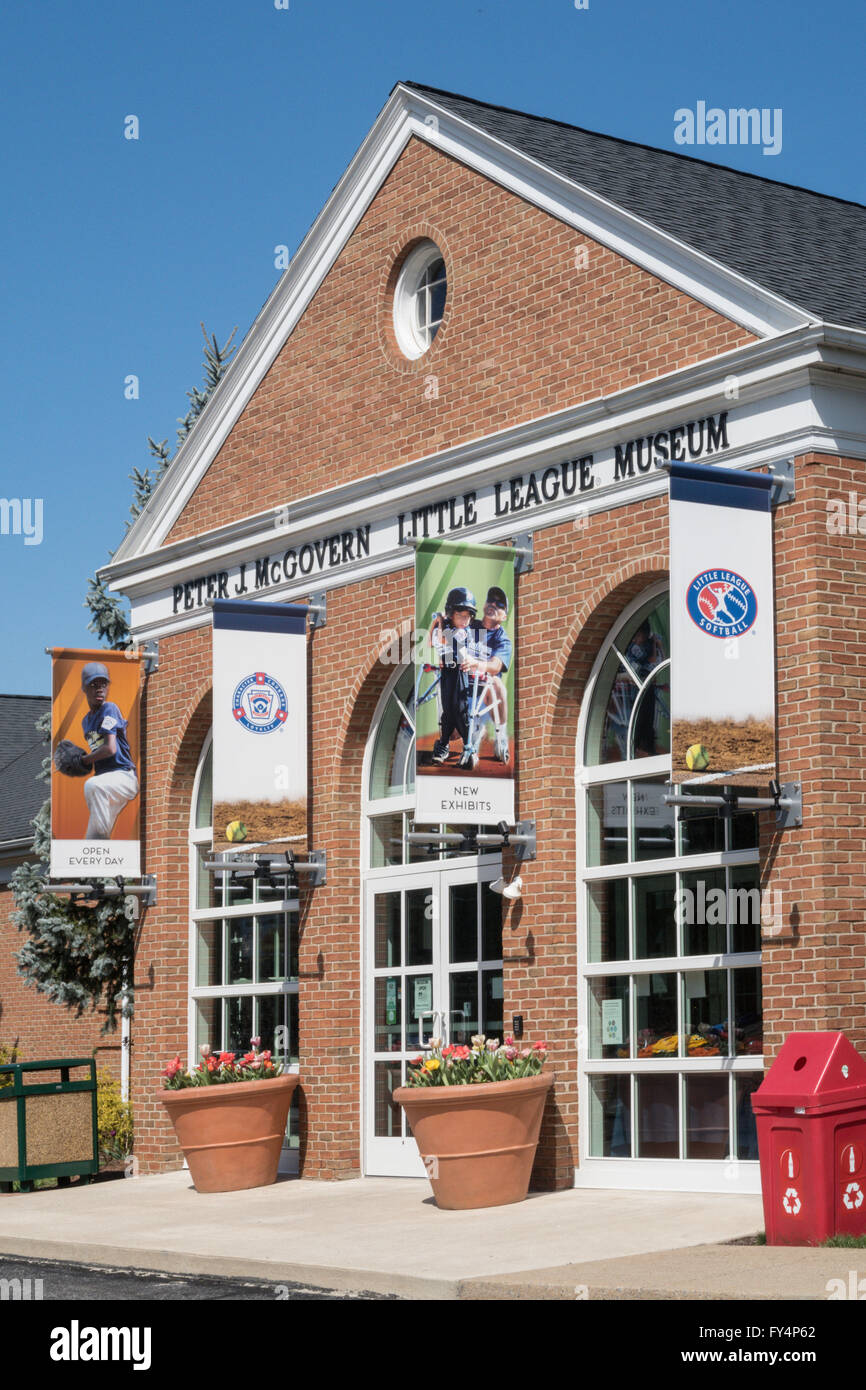 La petite ligue de baseball et softball Siège International, Williamsport, en Pennsylvanie, USA Banque D'Images