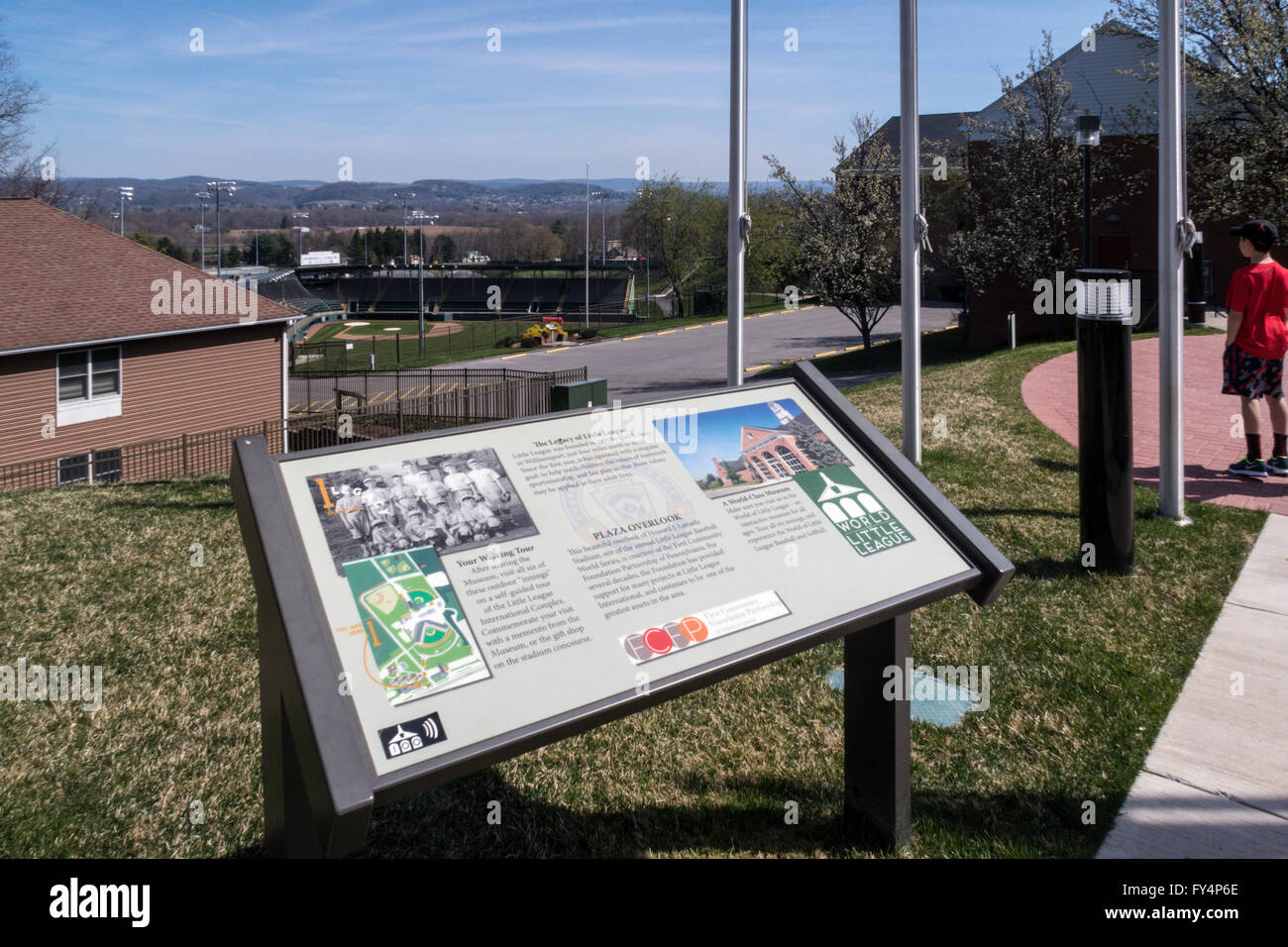 La petite ligue de baseball et softball Siège International, Williamsport, en Pennsylvanie, USA Banque D'Images