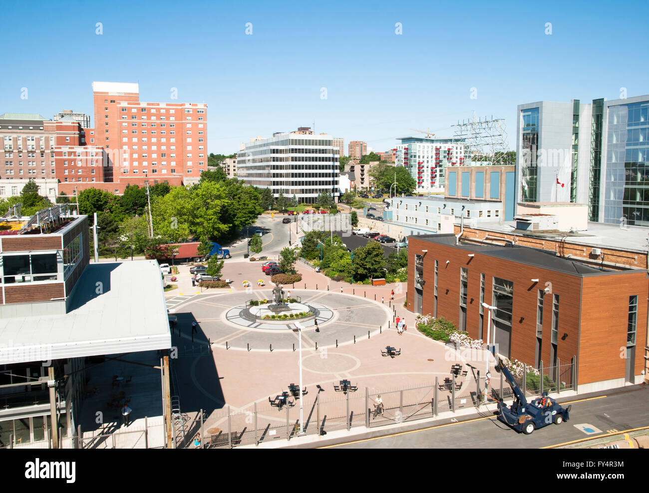 La vue de Halifax city sur une journée ensoleillée (Canada). Banque D'Images