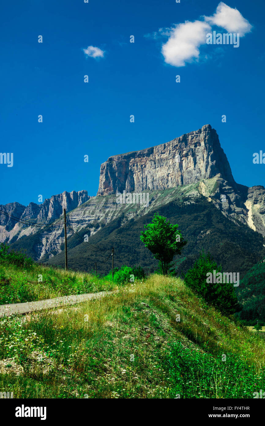 Zone de montagne à Clelles, Alpes de France Banque D'Images
