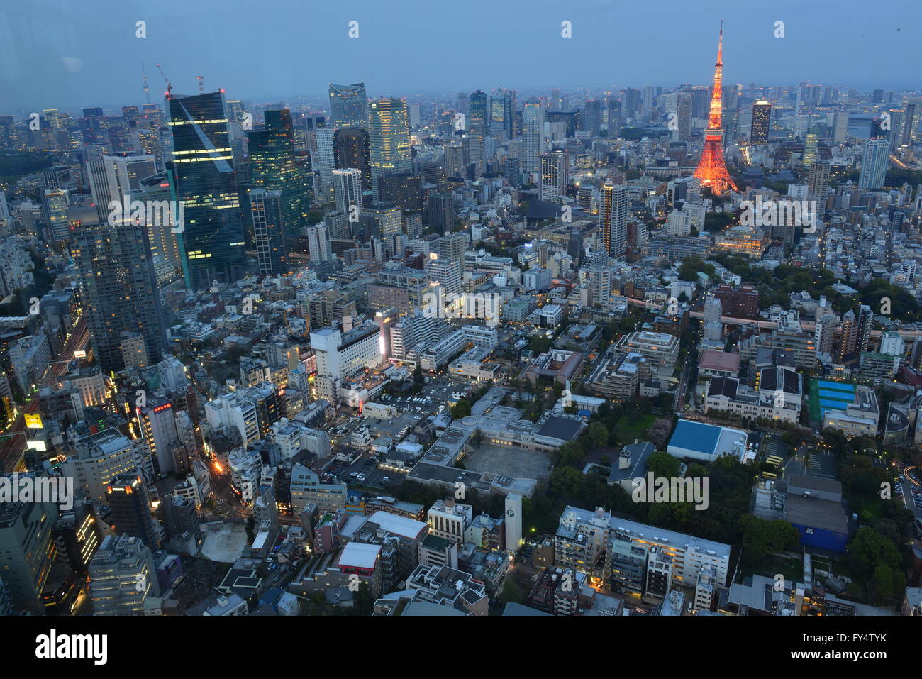 Nuit à Tokyo, Japon Banque D'Images